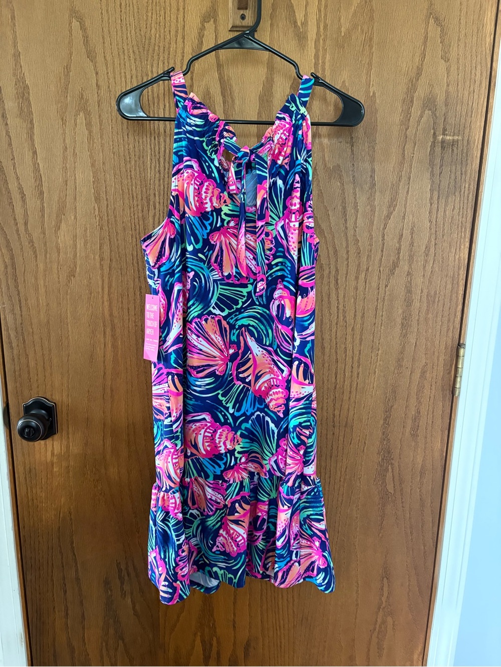 Aryeh Navy Multicolor Shell-Print Sundress - Picture 3 of 3